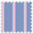 Poplin, Blue and Pink Stripes